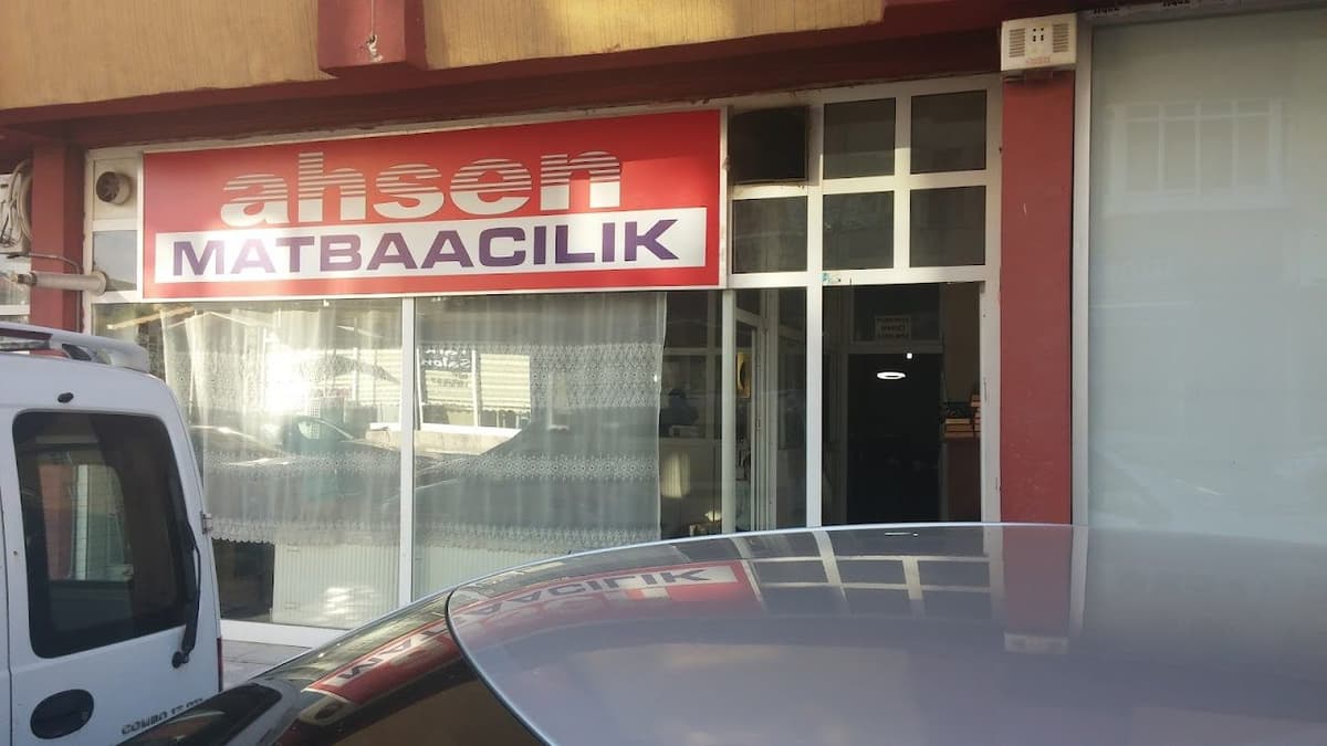 Ahsen Matbaacılık dükkân cephesi