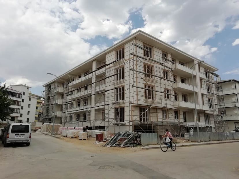 Tamamlanmış apartman projesi