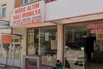 Altın Halı Mobilya dükkân görünümü (Google Street View)