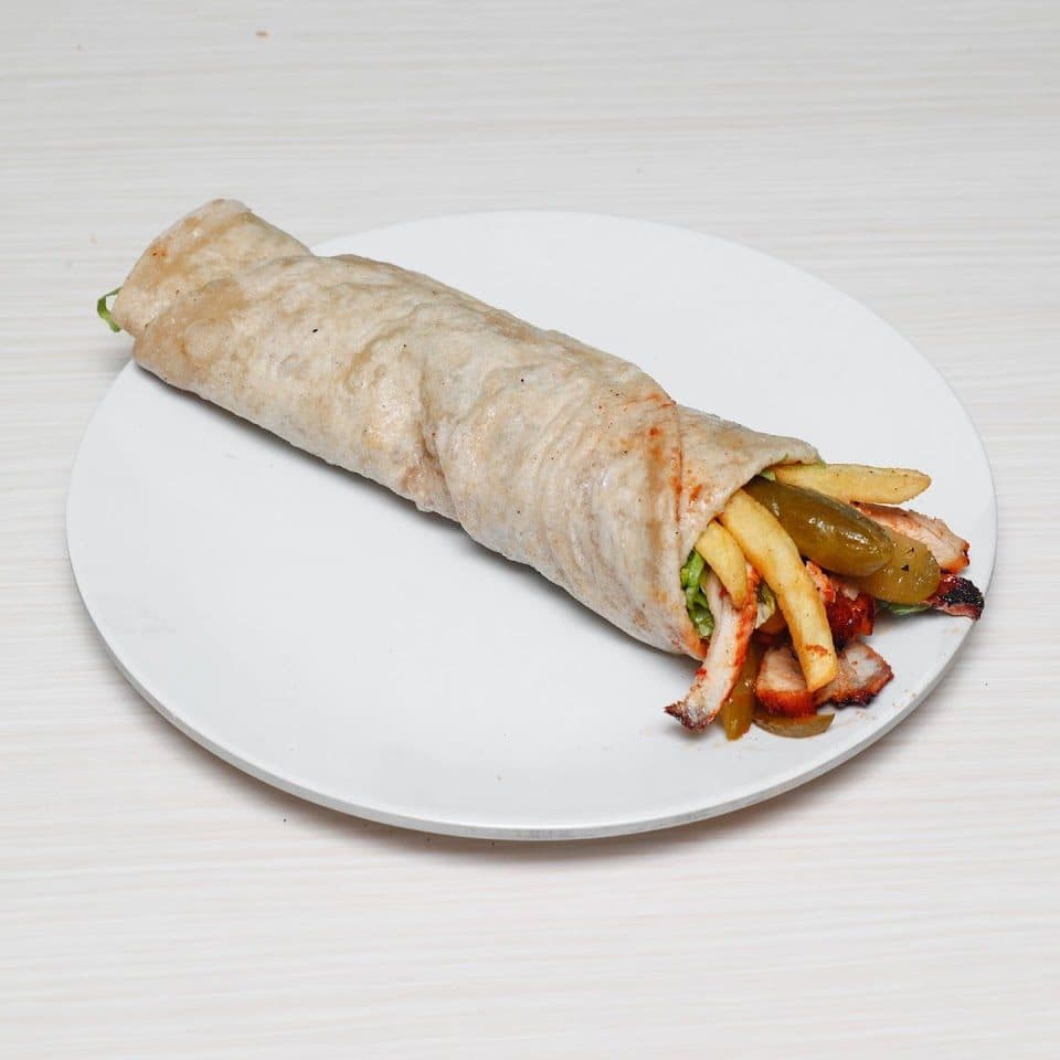 Tavuk döner dürüm (patatesli)