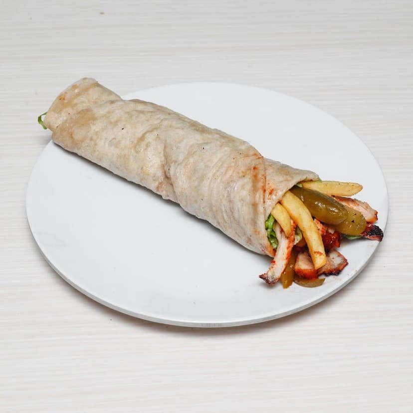 Tavuk döner dürüm (patatesli)