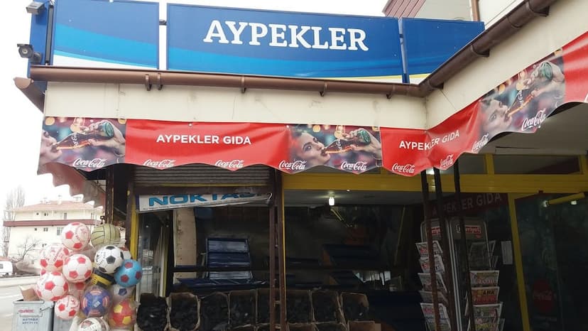 Aypekler Gıda dükkân görünümü
