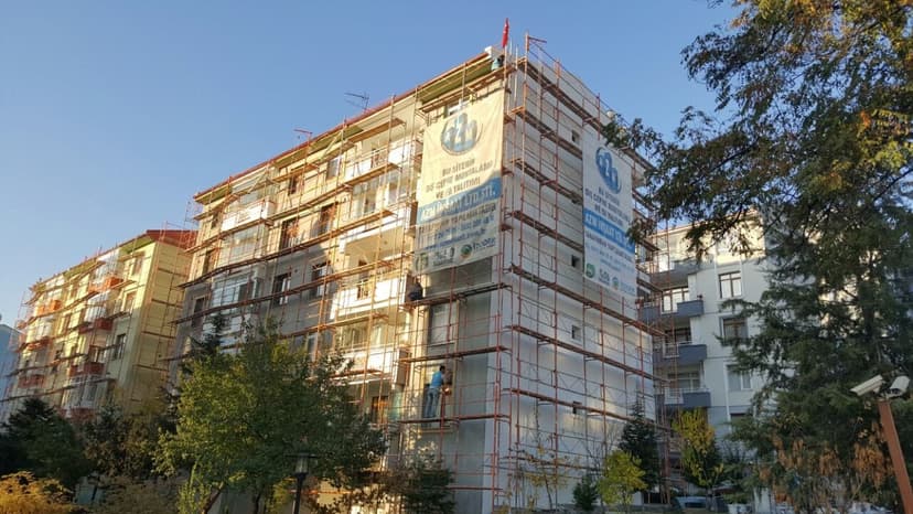 Bina dış cephe mantolama çalışması