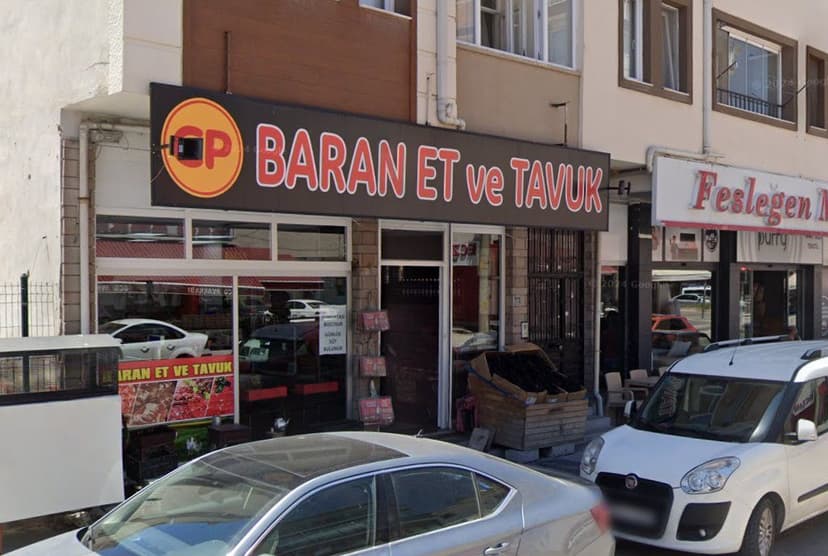 CP Baran Et ve Tavuk dükkân görünümü (Google Street View)