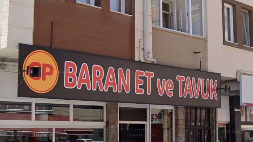 CP Baran Et ve Tavuk tabelası (Google Street View)