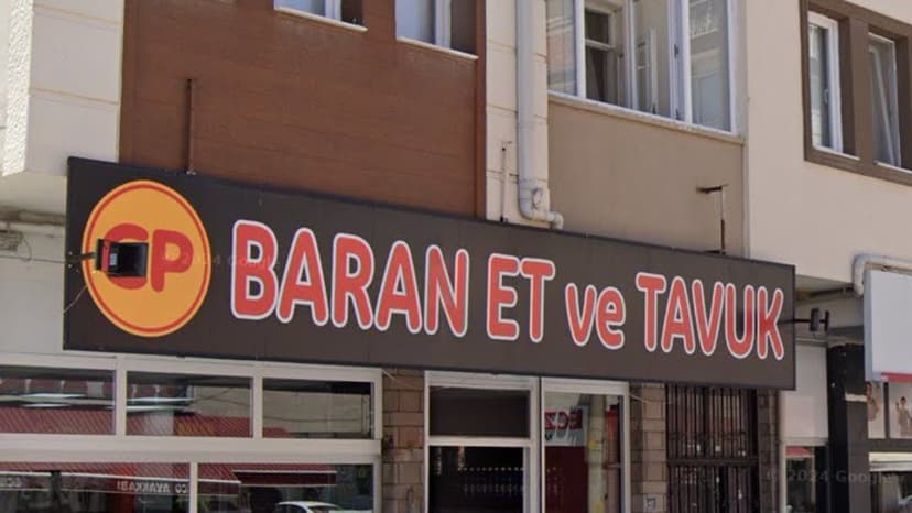 CP Baran Et ve Tavuk tabelası (Google Street View)