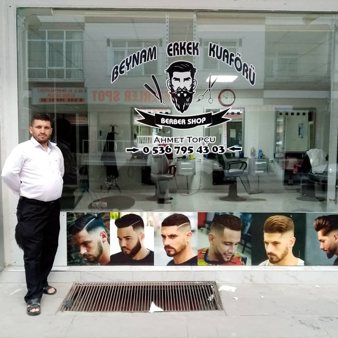 Beynam Erkek Kuaförü dükkân görünümü