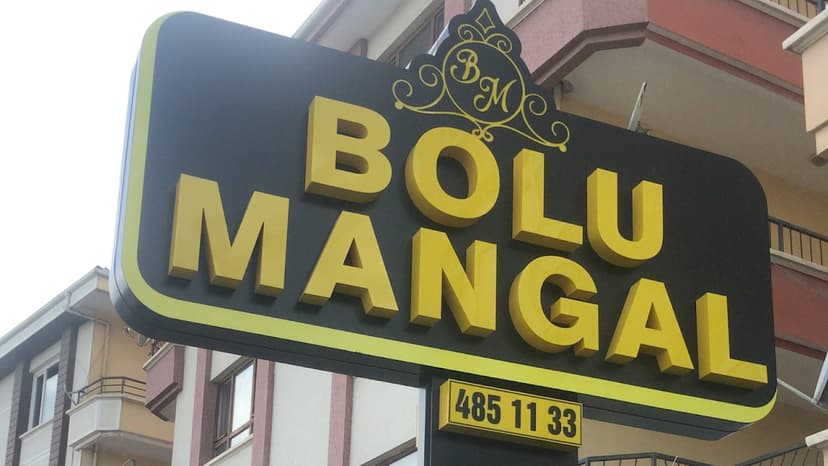 Bolu Mangal tabelası — Kilo İle Köfte Bolu Mangal