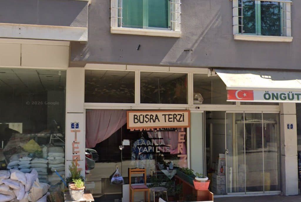 Büşra Terzi dükkân görünümü (Google Street View)