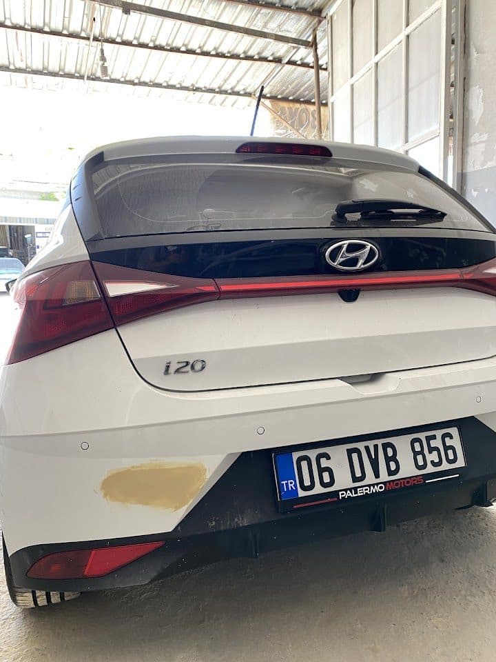 Tampon boya ve kaporta işlemi tamamlanan araç — Çiçek Kaporta