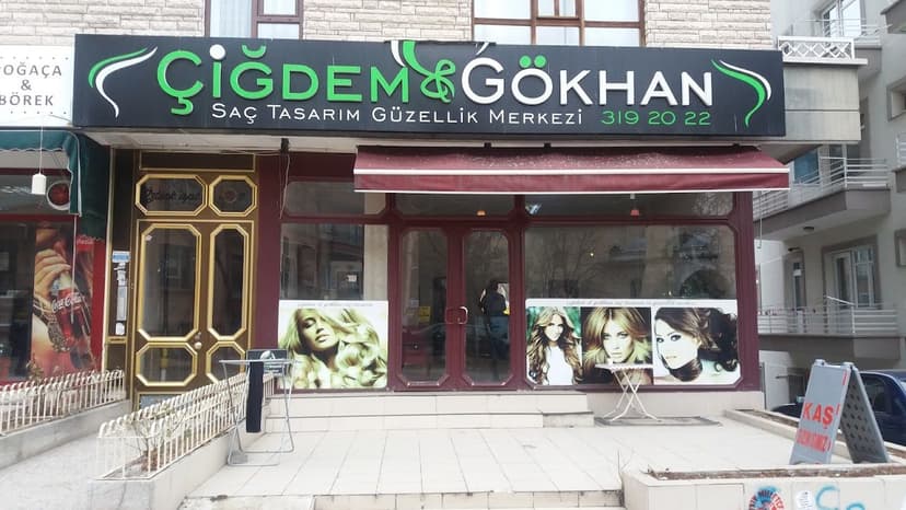 Çiğdem & Gökhan Saç Tasarım Güzellik Merkezi — dükkân görünümü