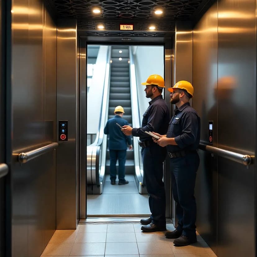 Coşkun Lift Asansör servis ekibi ve aracı