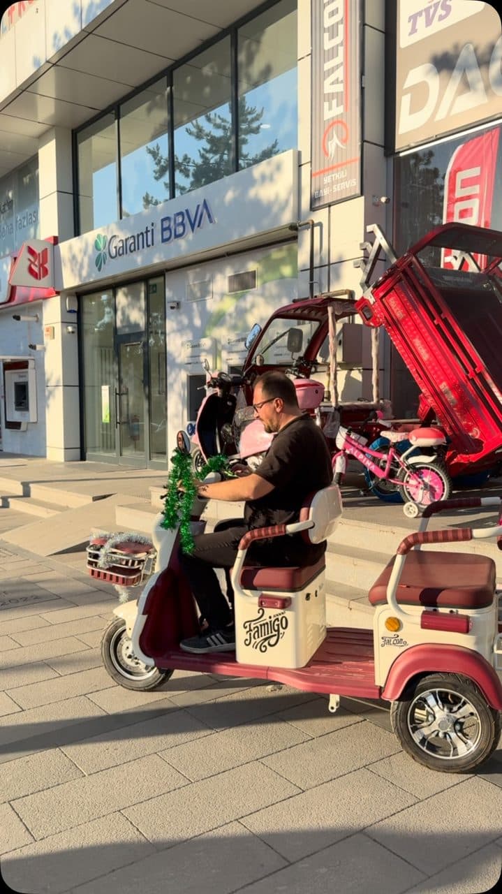 Üç tekerlekli elektrikli araç — test sürüşü