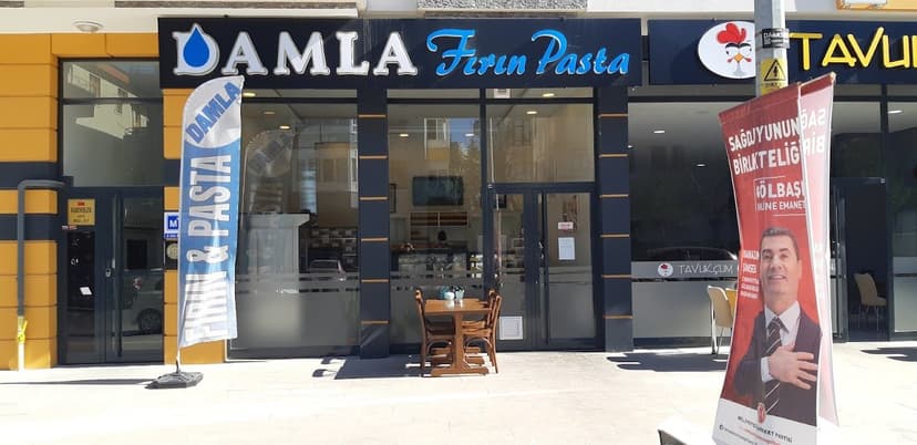 Damla Fırın Pasta dükkân görünümü
