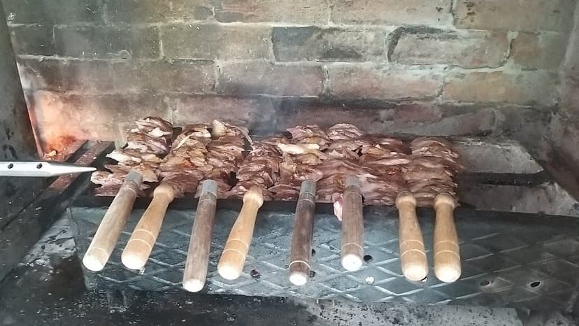 Mangalda tavuk şiş