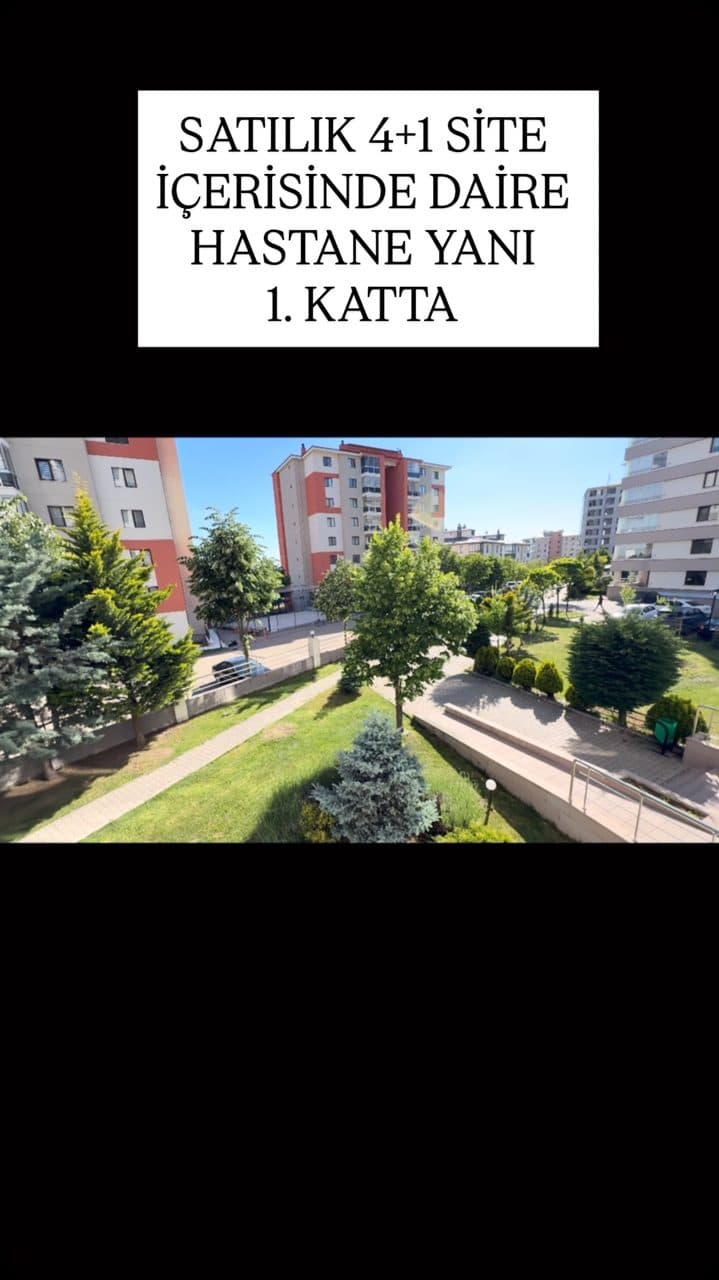 Site içi, bahçe manzaralı satılık daire