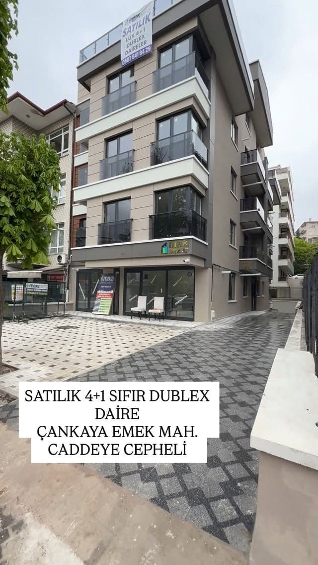 Satılık sıfır dubleks daire — cadde cepheli