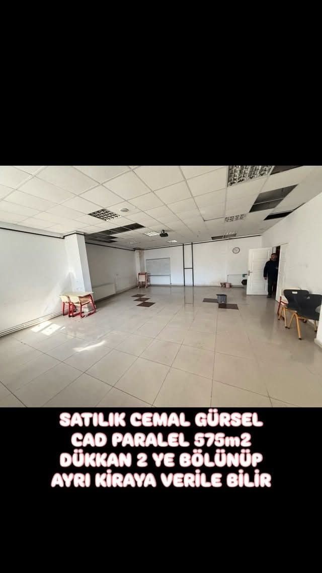 Cadde paralelinde satılık/kiralık ticari dükkân