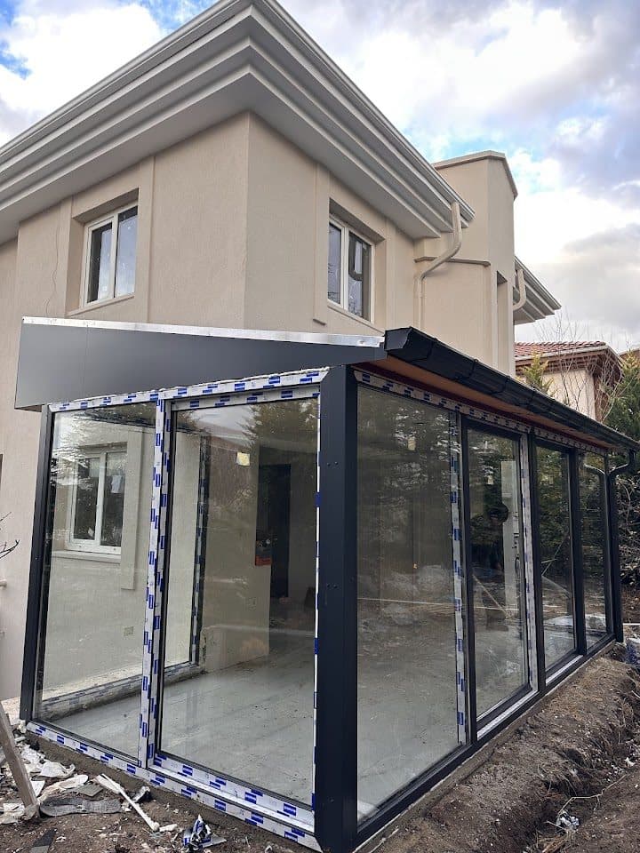Alüminyum ve cam kış bahçesi / cam balkon uygulaması — Detay Cam & PVC