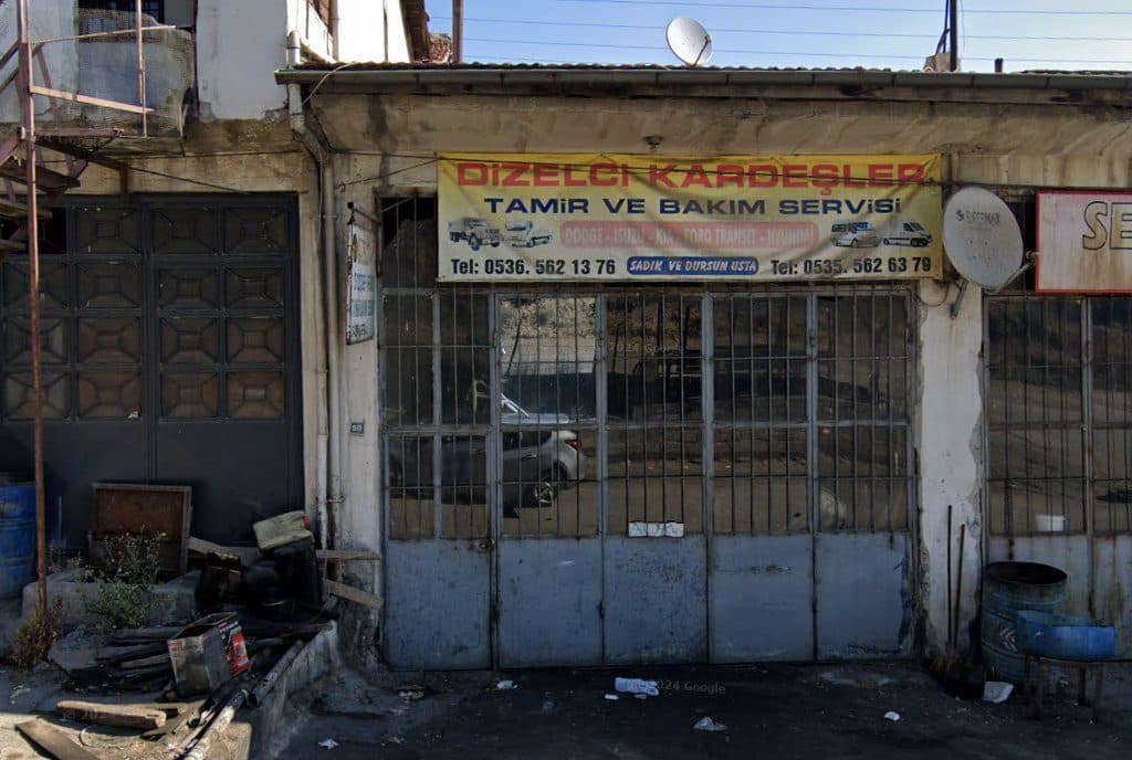 Dizelci Kardeşler dükkân görünümü (Google Street View)