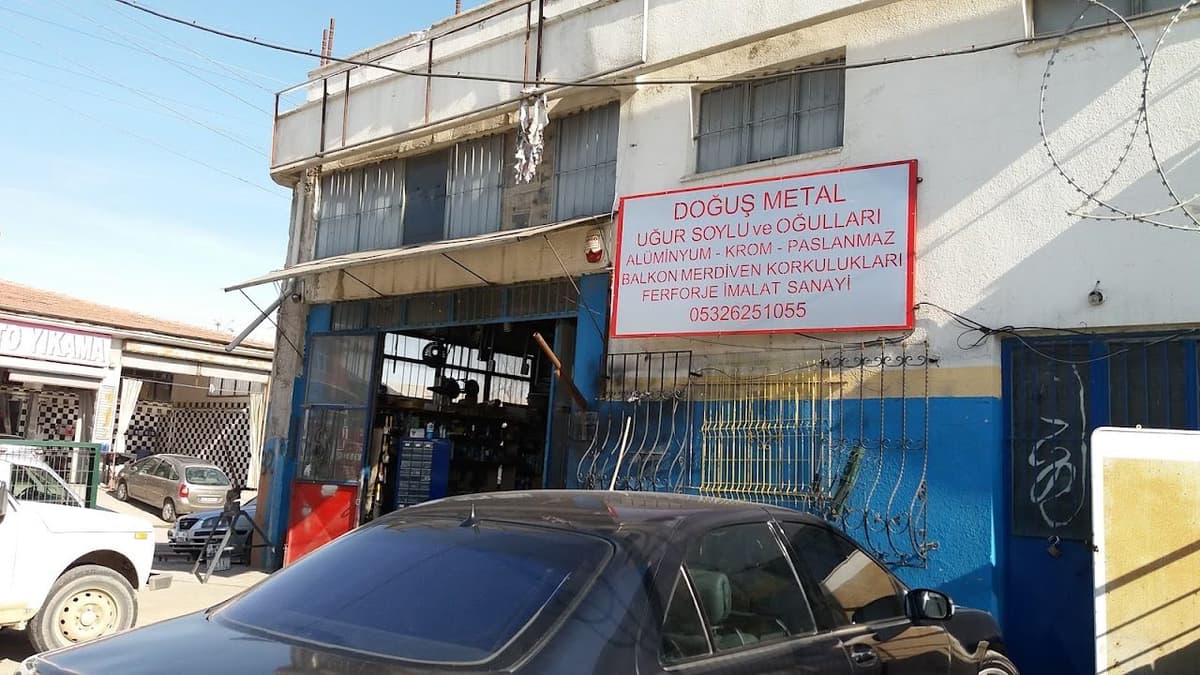 Doğuş Metal atölye ön cephesi ve tabelası
