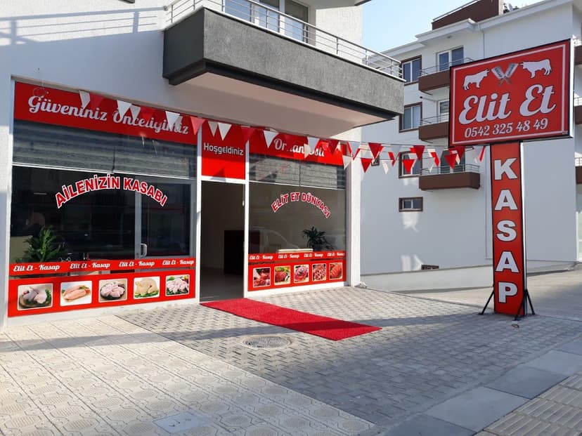 Elit Et Kasap dükkân görünümü — Gölbaşı Bahçelievler