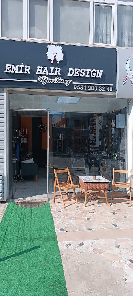Emir Hair Design salon girişi ve tabela