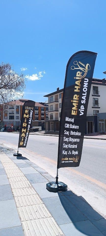 Emir Hair VIP Salonu tanıtım bayrağı — hizmetler