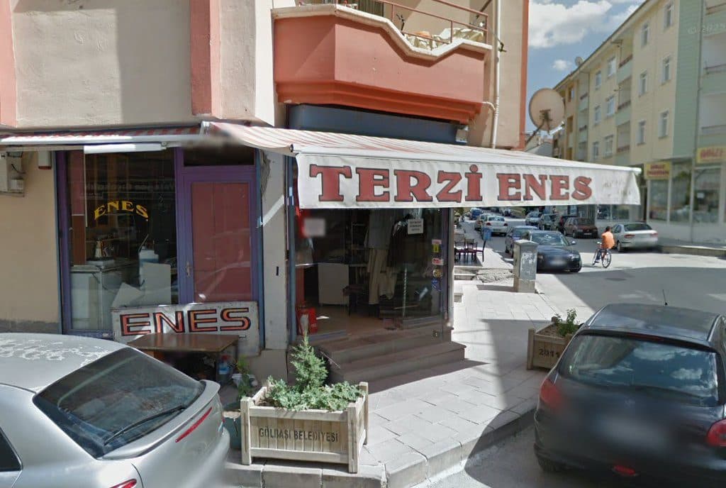 Enes Terzi dükkân görünümü (Google Street View)