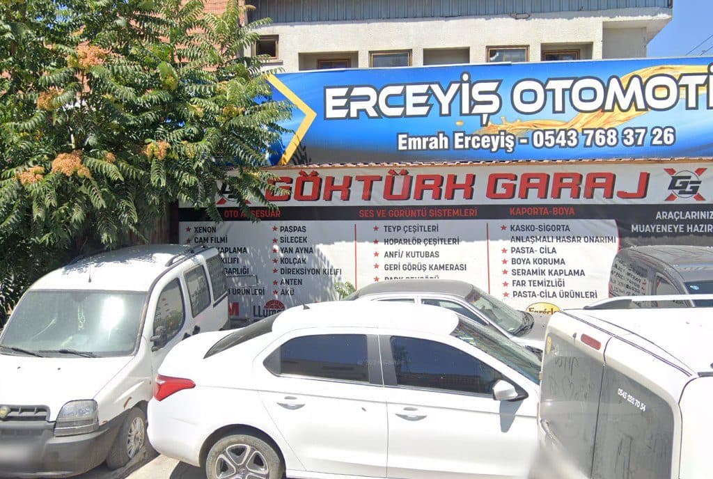 Erceyiş Otomotiv dükkân görünümü (Google Street View)