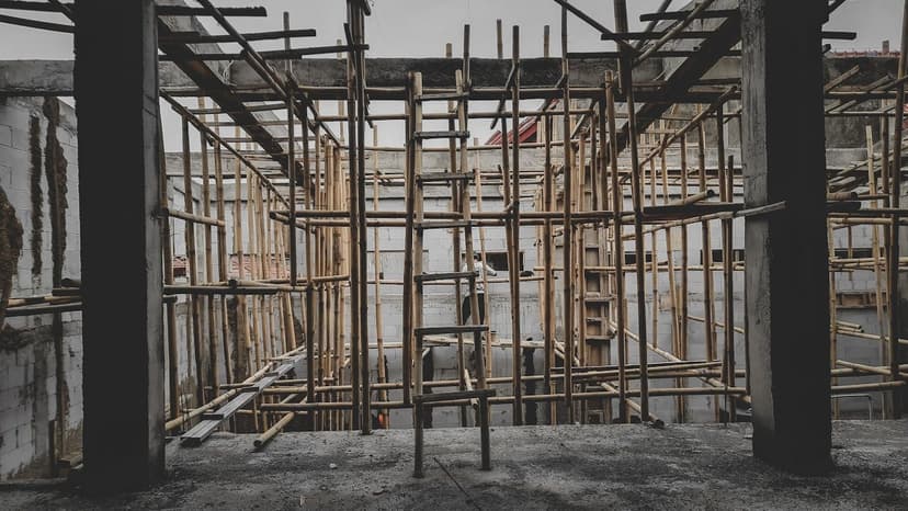 Betonarme kaba yapı iskeleti (temsili görsel)