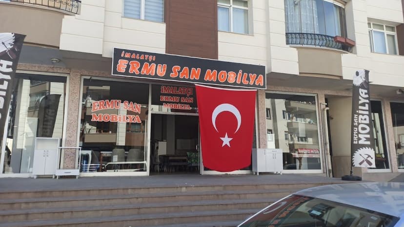 İmalatçı Ermu San Mobilya dükkân cephesi — Seğmenler, Gölbaşı