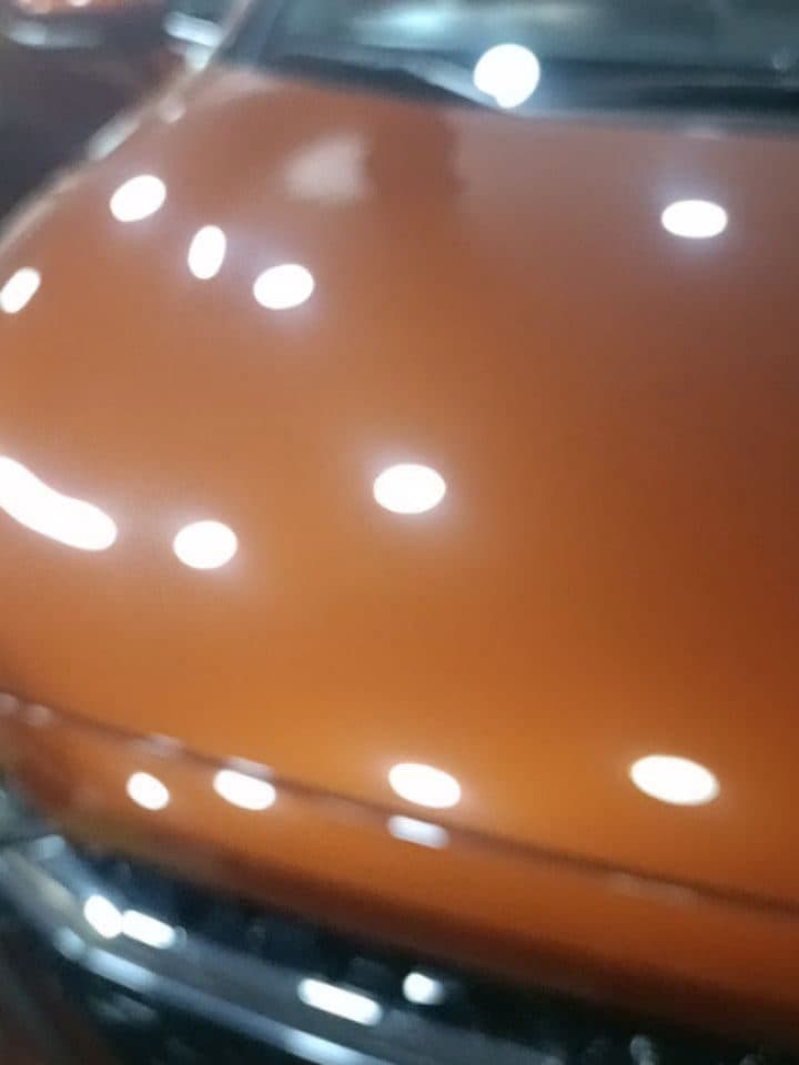 Pasta-cila sonrası parlak boya yüzeyi
