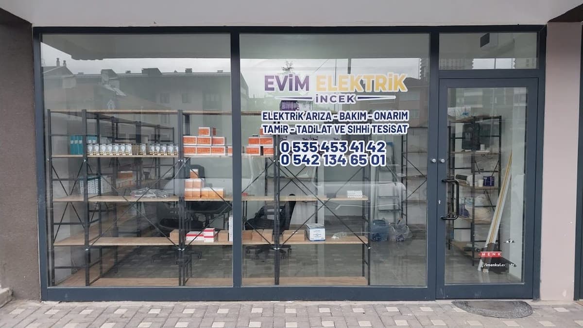 Evim Elektrik İncek dükkân görünümü