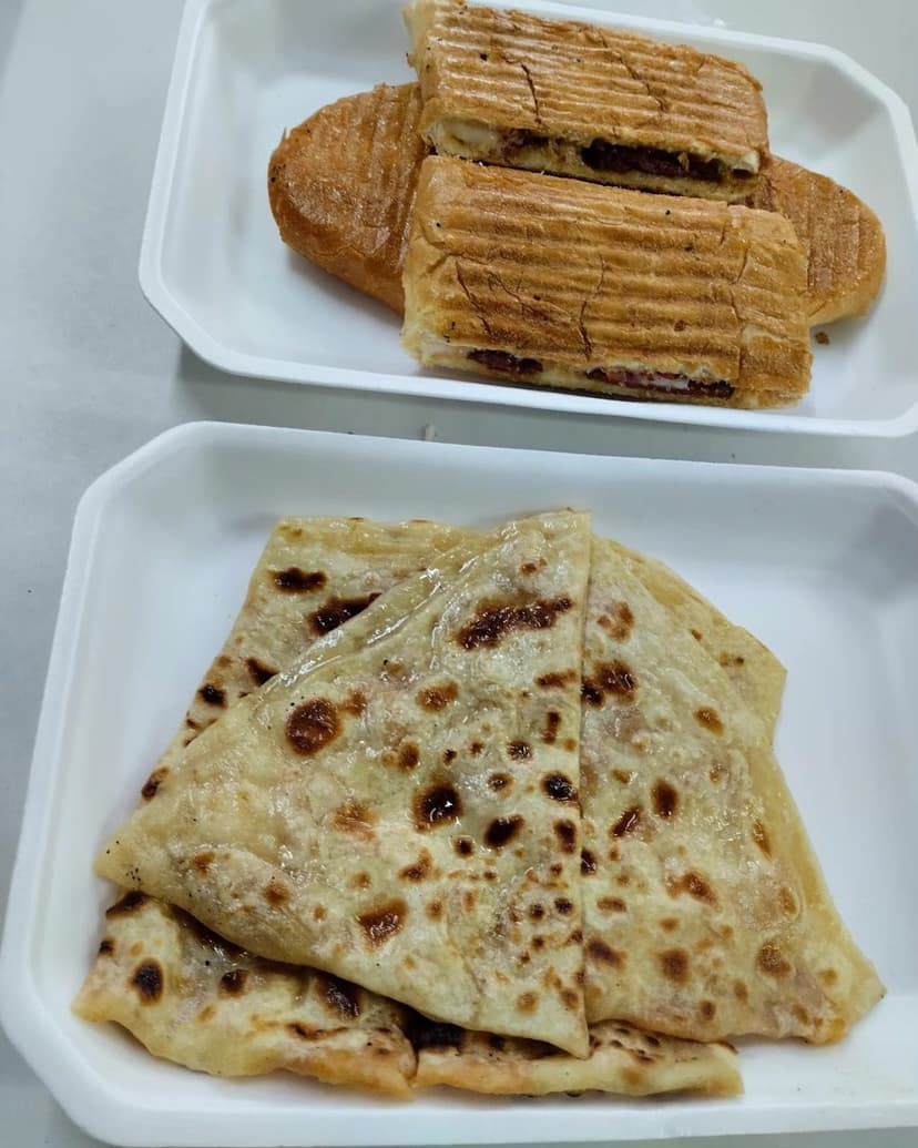 El yapımı gözleme yakın çekim