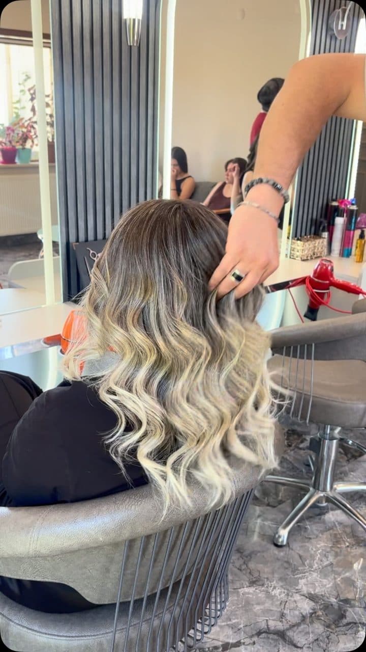 Ombre saç renklendirme çalışması