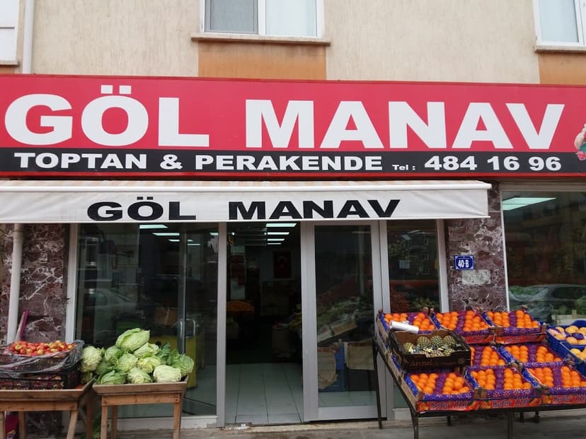Göl Manav dükkân görünümü — Toptan & Perakende