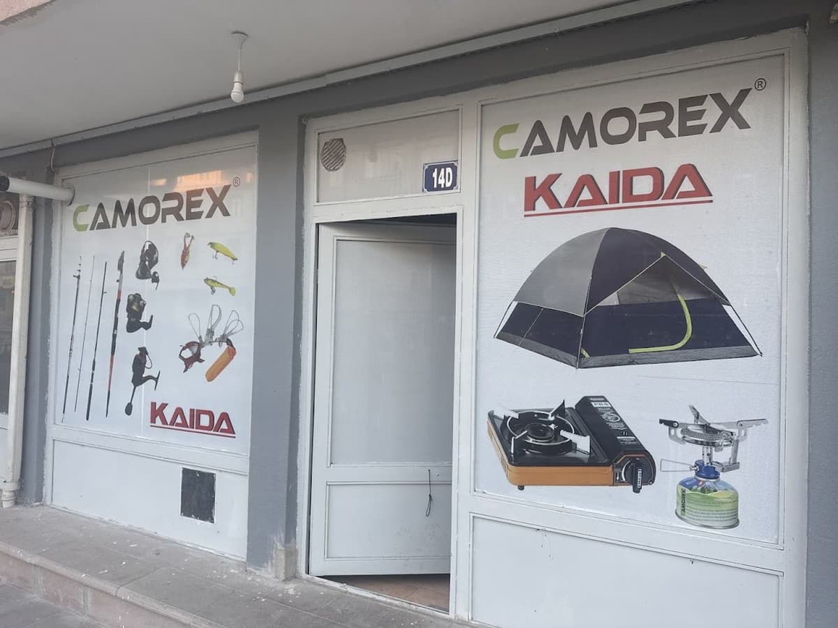 Camorex mağaza cephesi — Balıkçılık ve Kamp Malzemeleri