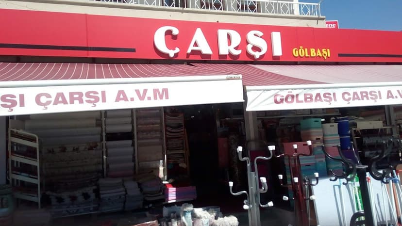 Gölbaşı Çarşı A.V.M dükkân cephesi ve tabelası