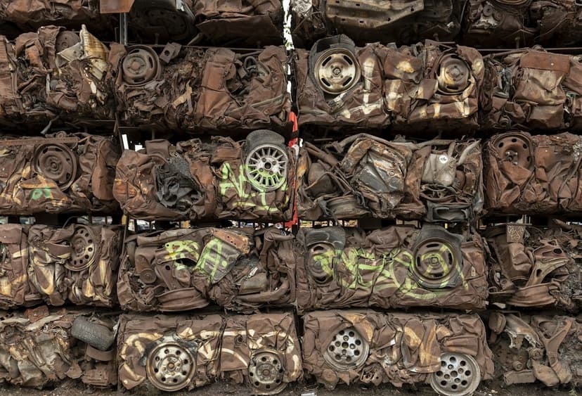 Preslenmiş metal balyaları (temsili görsel)