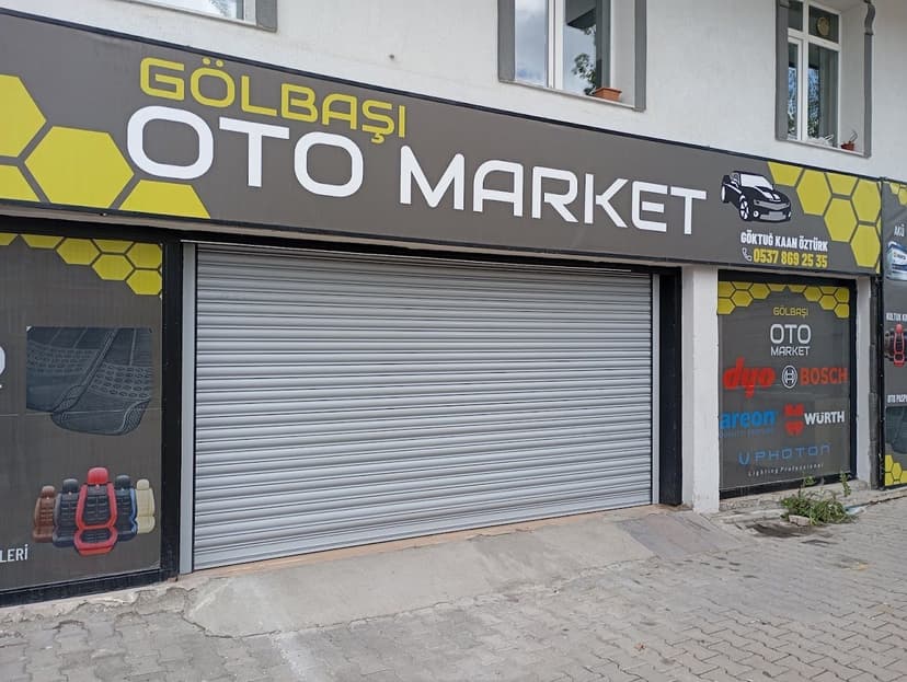 Gölbaşı Oto Market dükkân görünümü