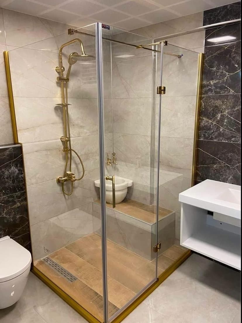 Ölçüye özel duşakabin — banyo uygulaması