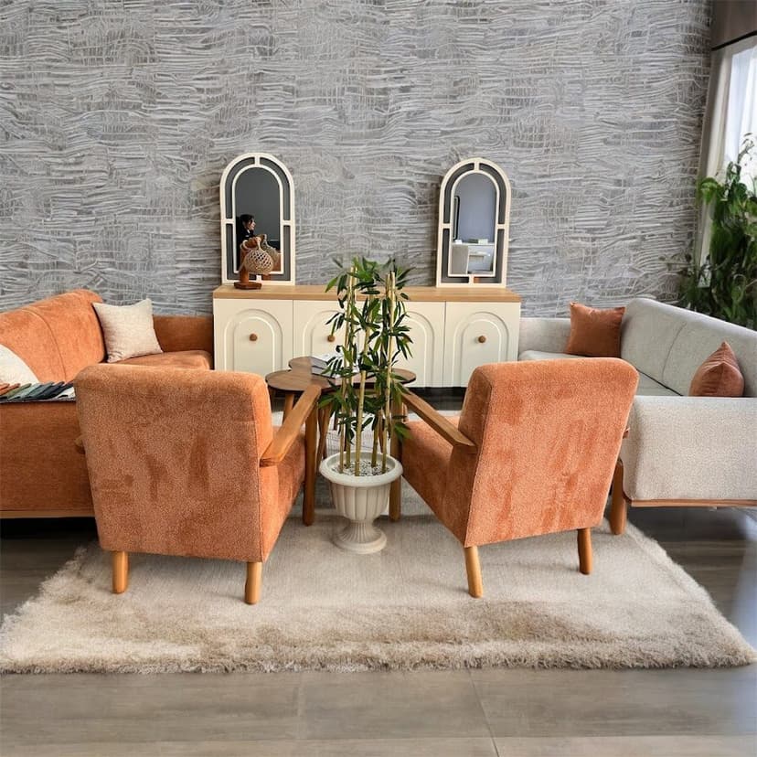 Salon takımı ve dekorasyon