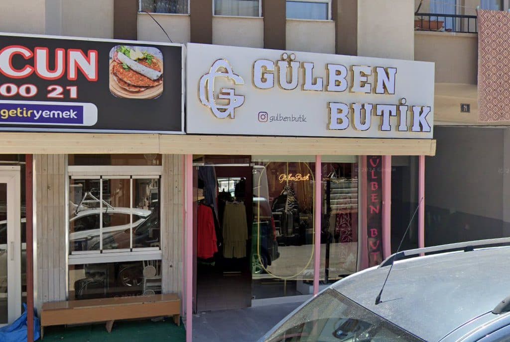 Gülben Butik dükkân görünümü (Google Street View)
