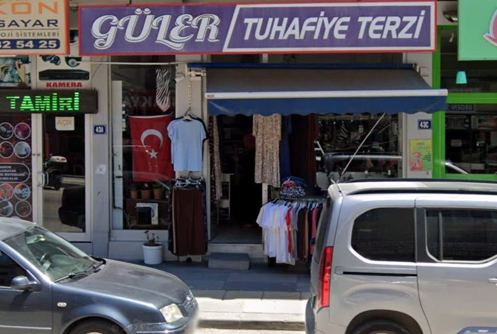 Güler Tuhafiye Terzi dükkân cephesi (Google Street View)