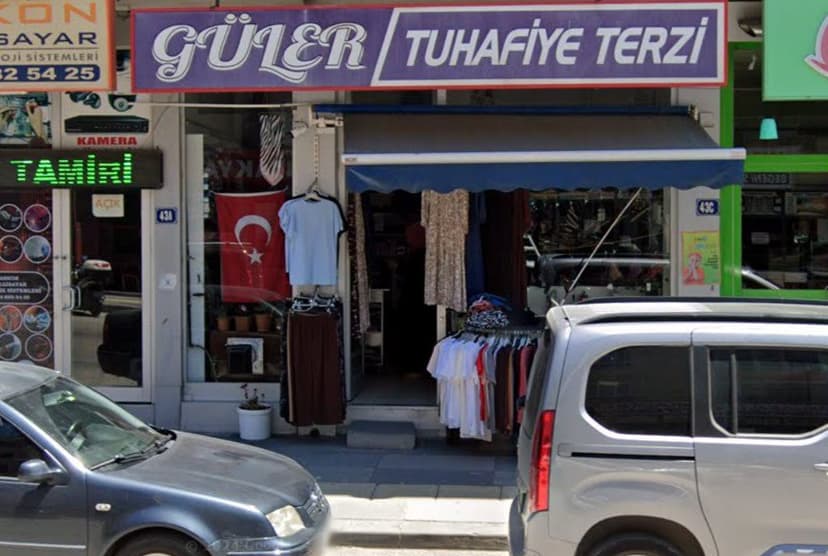 Güler Tuhafiye Terzi dükkân cephesi (Google Street View)