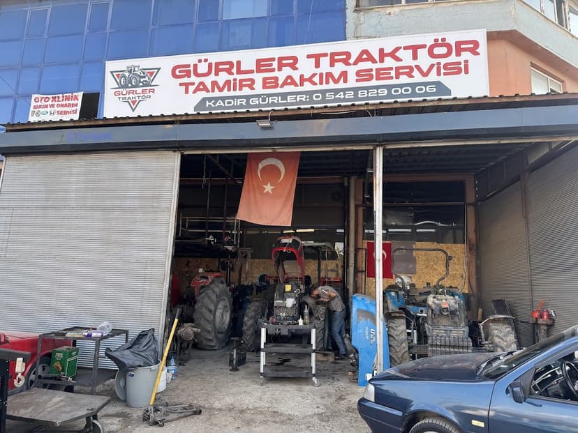 Gürler Traktör Tamir & Bakım Servisi dükkân cephesi ve tabelası (Google Haritalar)