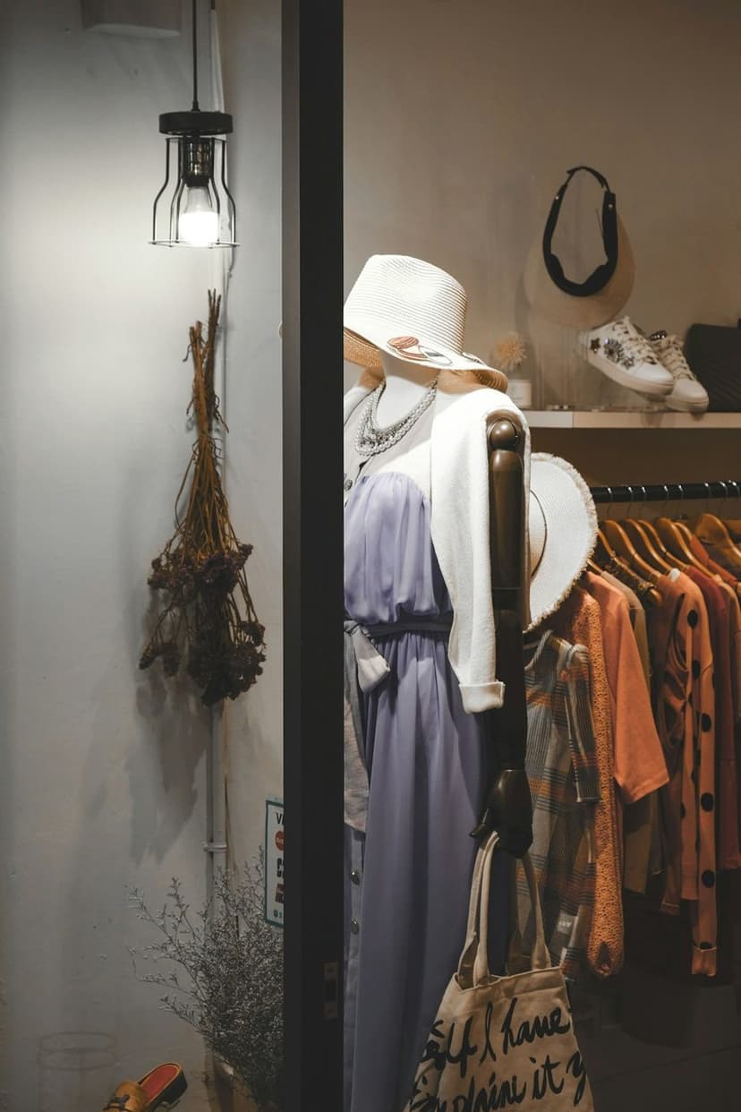 Butik vitrin ve aksesuar düzeni (temsili görsel)