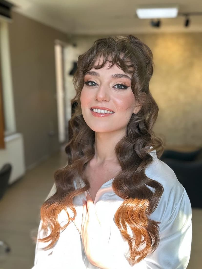 Dalgalı saç şekillendirme sonucu (Instagram)