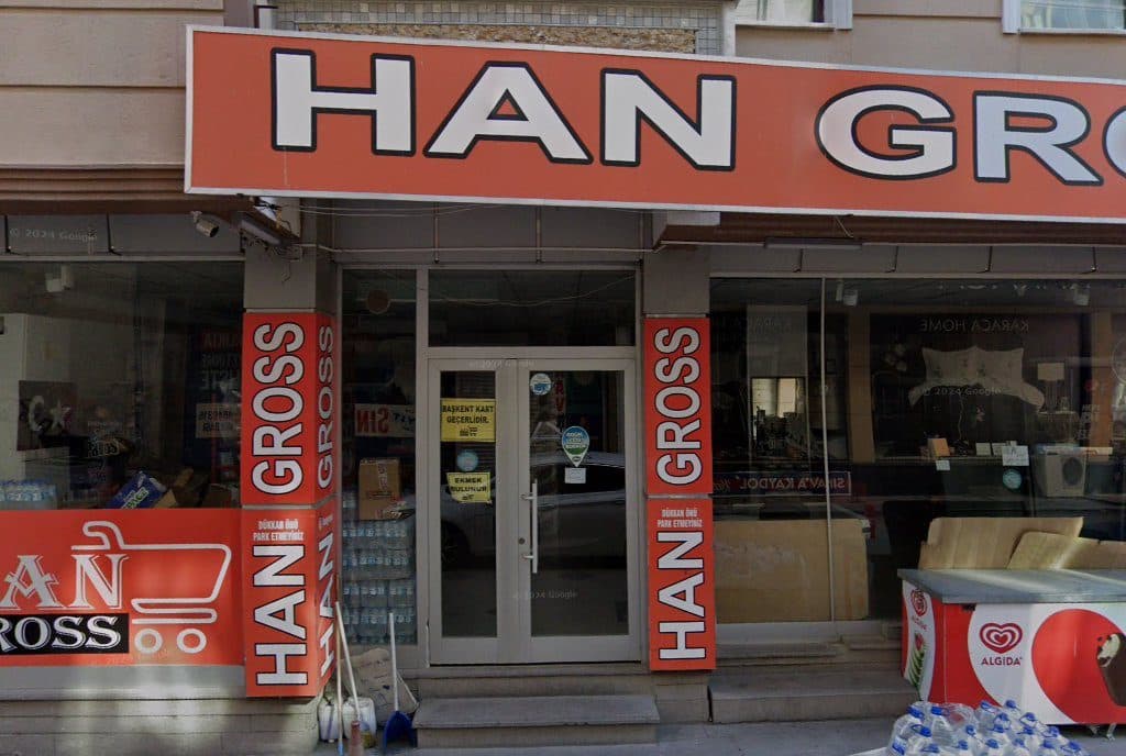 Han Market giriş ve tabela (Google Street View)